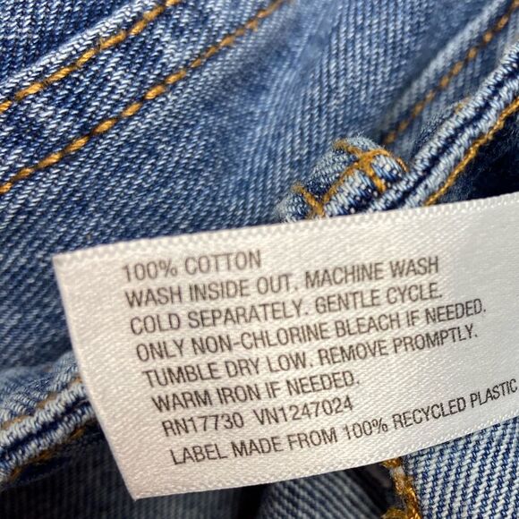 Wild Fable High Rise Denim Distressed Shorts Size 12 - Picture 5 of 7